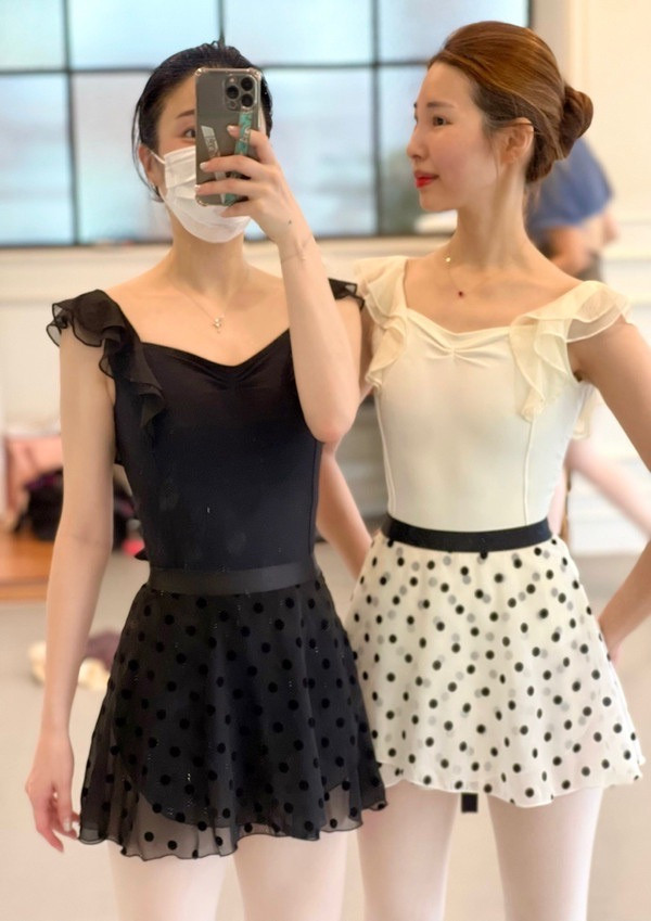 韓國balletchouchou - Dot舞裙 (兩色) 