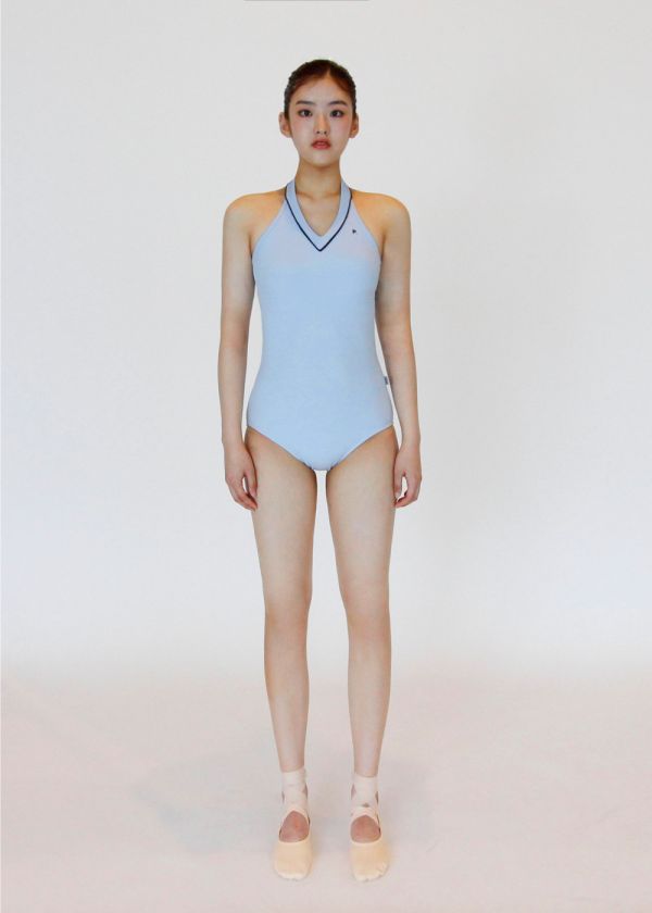 韓國POTA - 9 leotard掛脖舞衣 (sky blue) 