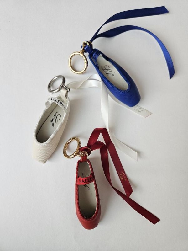 韓國Leh - étoile特別款羊皮小硬鞋吊飾 (Cream ivory) 