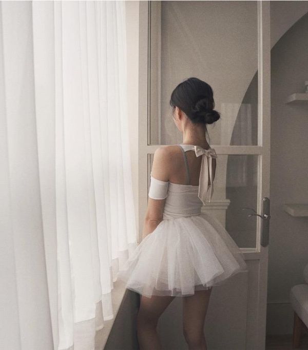 韓國Lenique - Poling tutu舞裙 (White) 