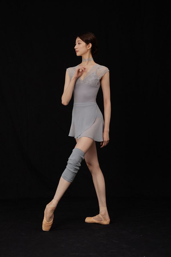 韓國Bonanza - Light Grey雪紗舞裙 