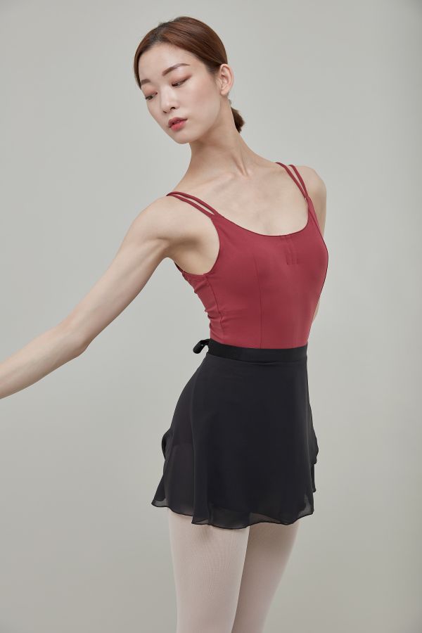 韓國Ballessimo - Black寬綁帶舞裙 (올 블랙) 