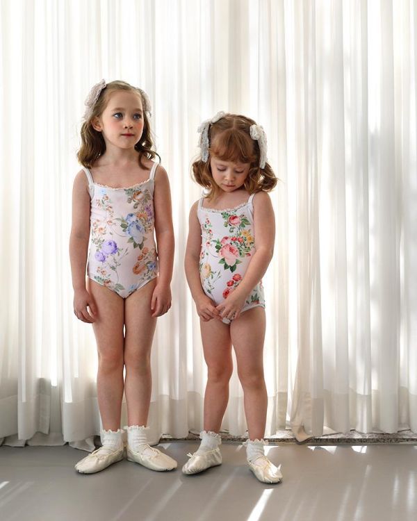 韓國LEVDANCE - LEVPETIT Charlotte FLORAL兒童款舞衣 (兩色) 