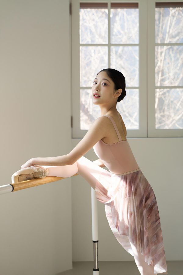 韓國Ballessimo - Sunset Mesh鬆緊帶舞裙 (兩色) 