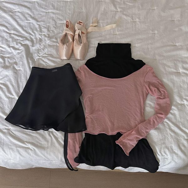 韓國Bonanza - Black雪紗舞裙 (블랙) 