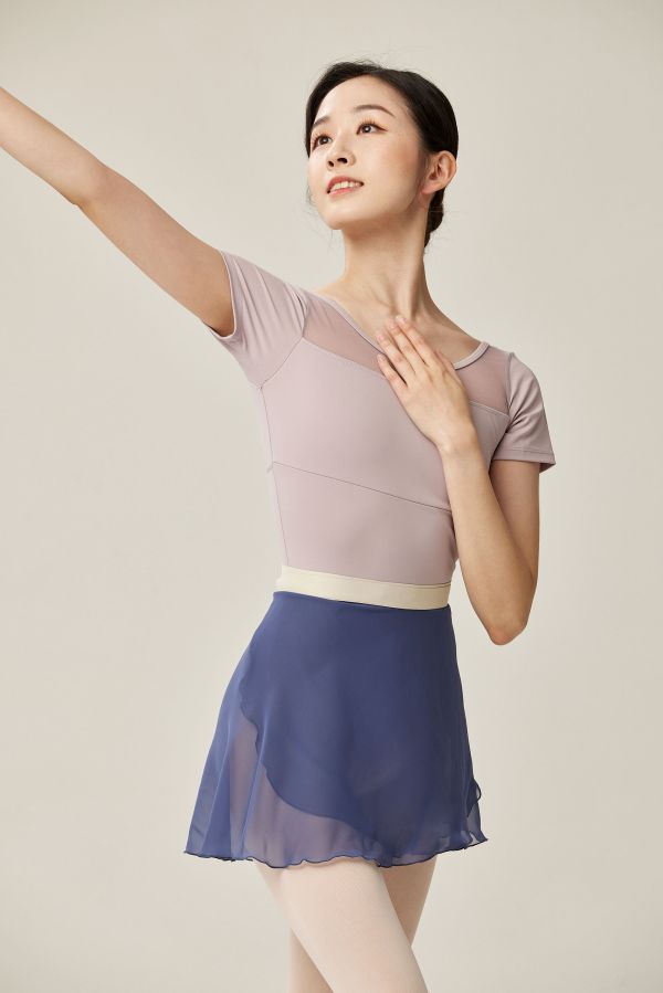 韓國Ballessimo - Smoke Blue寬綁帶舞裙 (스모크 블루) 