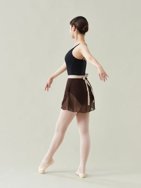 韓國Ballessimo - Chocolate寬綁帶舞裙 (초콜렛) 