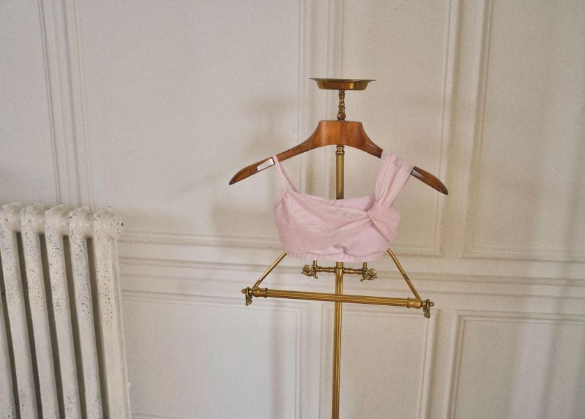 韓國Lenique - Rosel鋼管上衣+短褲 (Pink) 