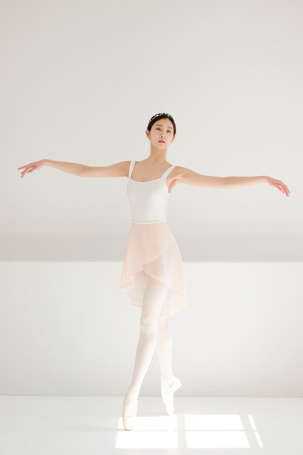 韓國Degage - Classic Midi中長版舞裙 (Salmon Pink) 