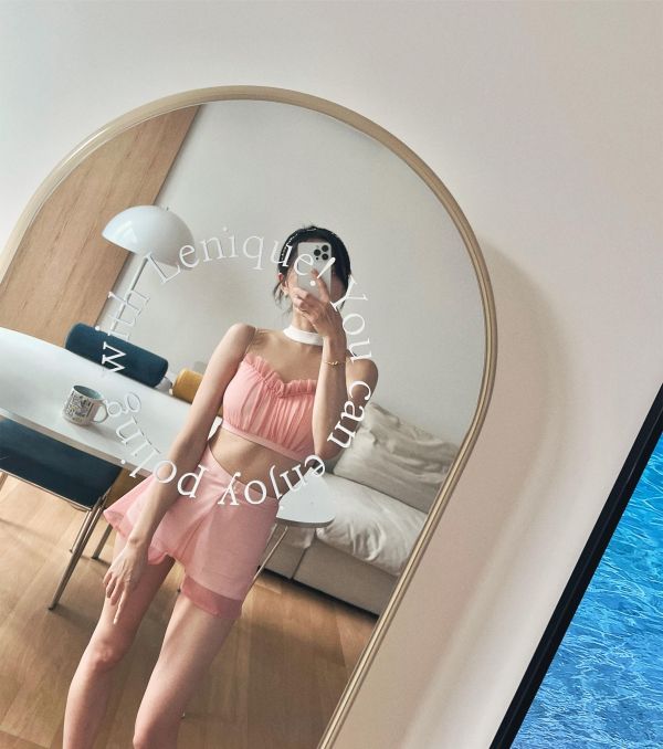 韓國Lenique - Kamiyu鋼管上衣+短褲 (Pink) 