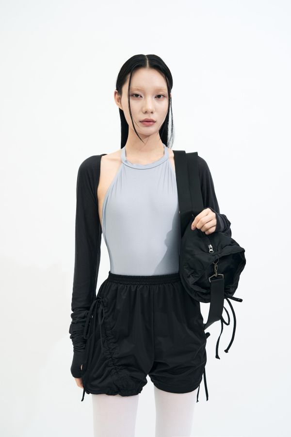 韓國toitoi - Bow Warm-up短褲 (Black) 