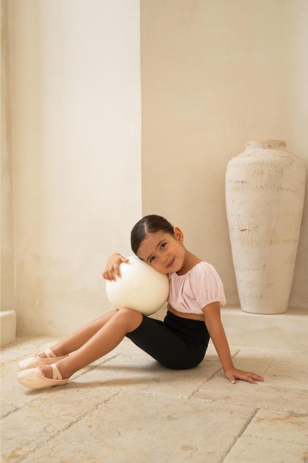 韓國 -  Puff Crop舞蹈上衣罩衫 (Pink) 