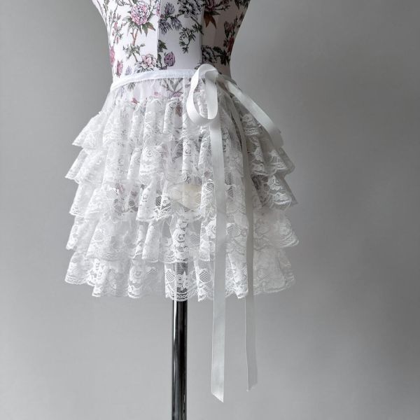 韓國yoora - Scarlett蕾絲舞裙 (兩色) 