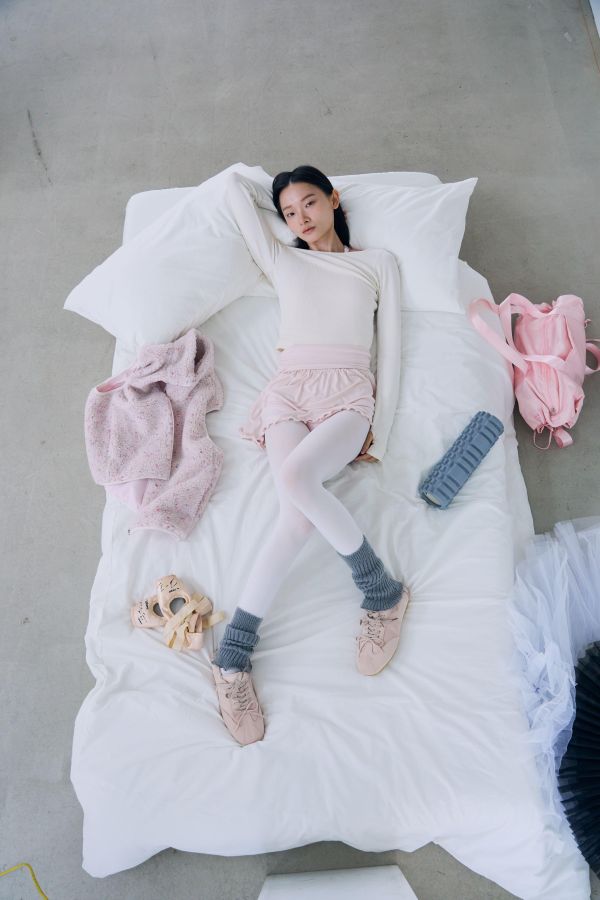 韓國toitoi - Unfold Shirring舞裙 (Apricot Pink) 