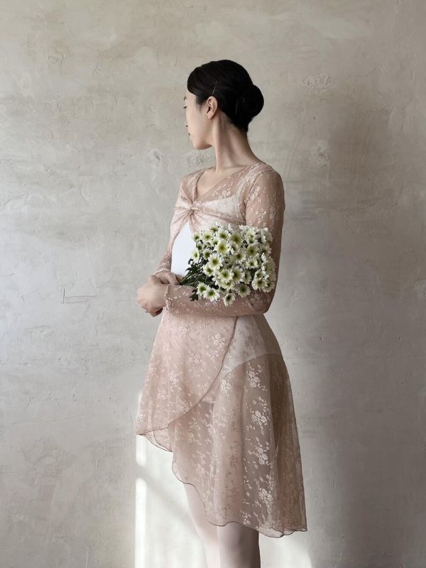 韓國Degage - Ameli中長版舞裙 (Brick rose) 