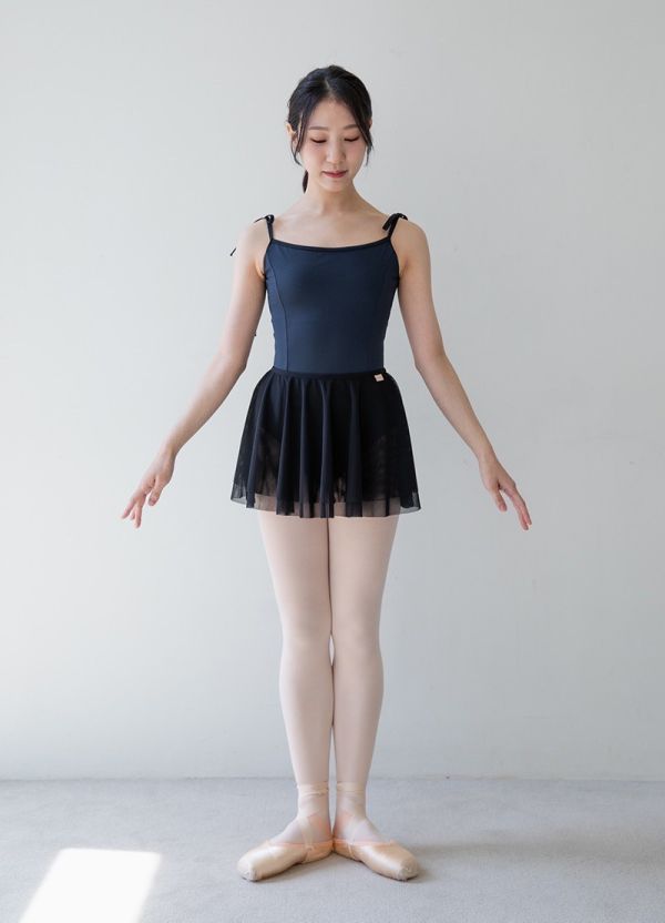 韓國LucyAlice - Two Tone蝴蝶結吊帶舞衣 (三色) 