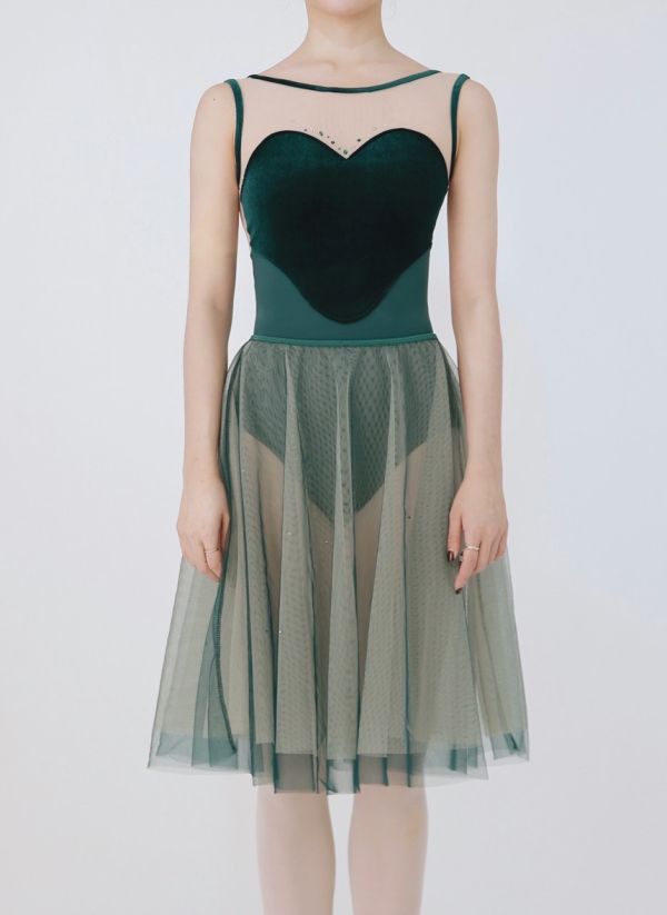 韓國Ode on tutu - Emeralds手工製舞衣 