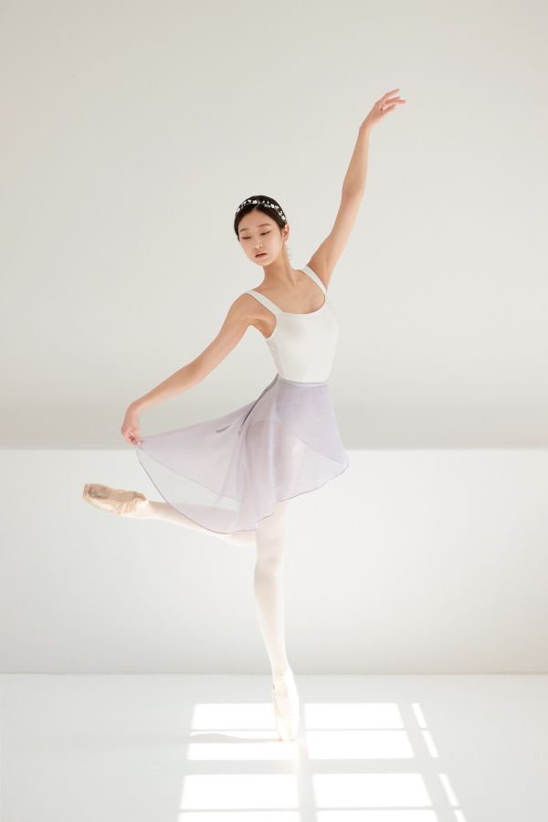 韓國Degage - Classic Midi中長版舞裙 (Purple Grey) 