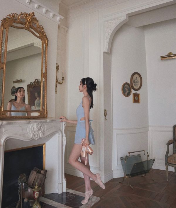 韓國Lenique - Etruah cut out dress鋼管舞衣 (SKY) 