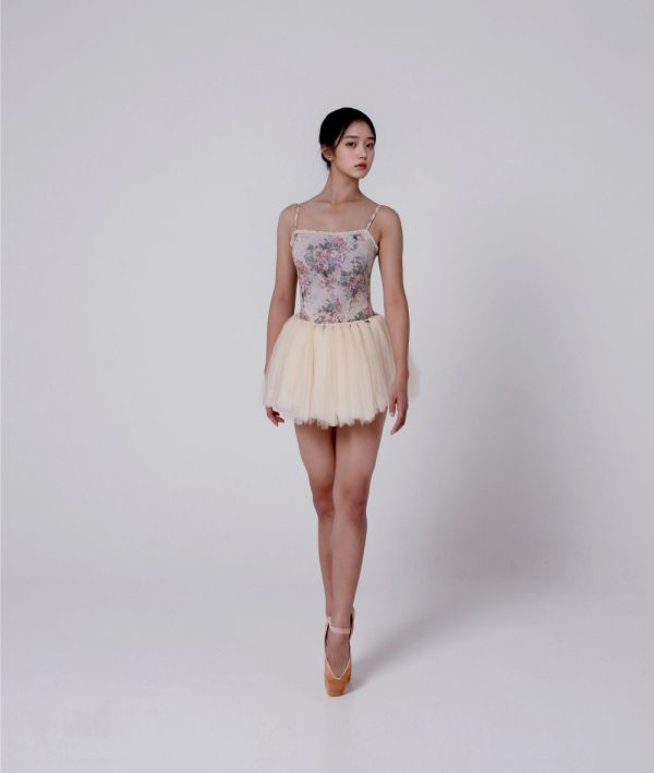 韓國Soulier Rouge - Anne Mini Tutu舞裙 (VANILLA CREAM) 