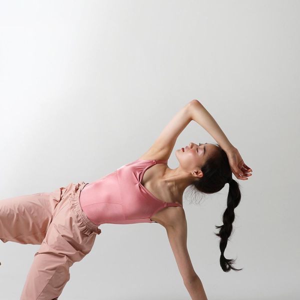 韓國LEVDANCE - Laura排汗長褲 (MISTY PINK) 로라 웜업 팬츠 