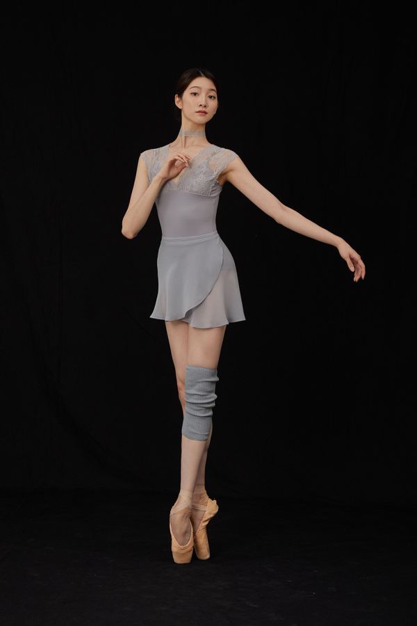 韓國Bonanza - Light Grey雪紗舞裙 