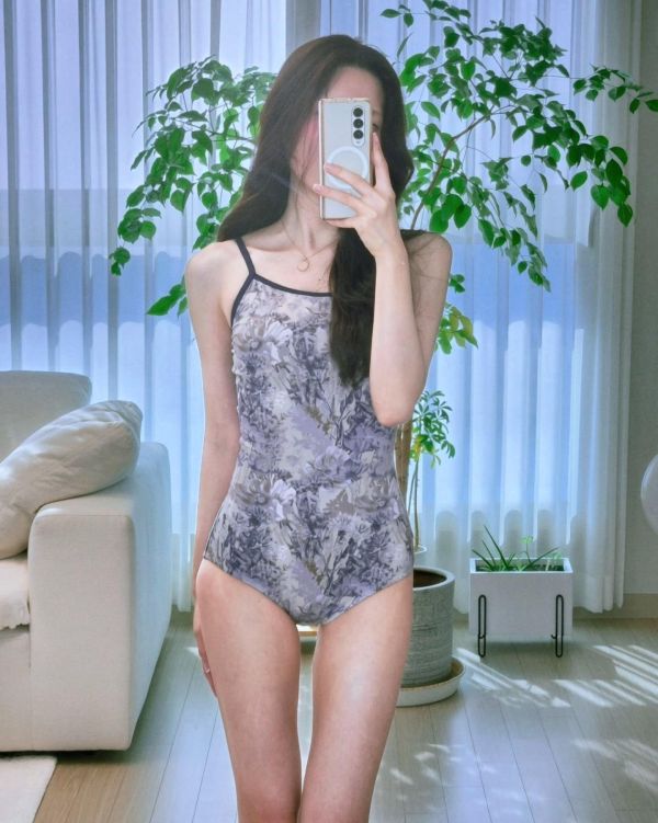 韓國Leanomse - Grida吊帶芭蕾舞衣 (Yellow Gray) 