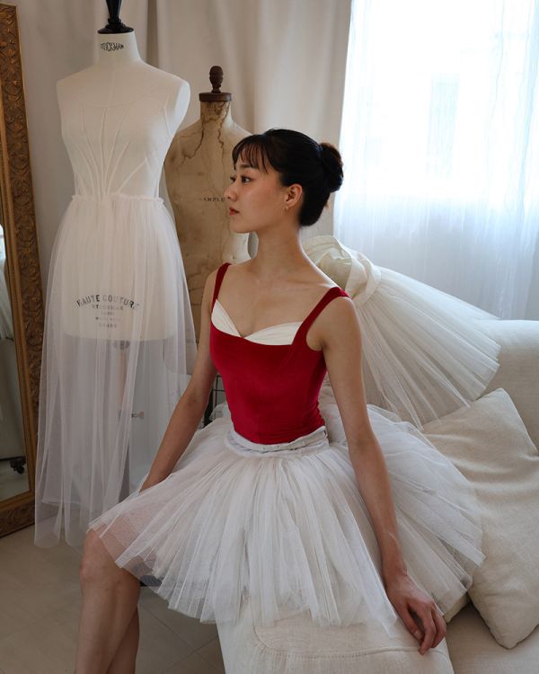 韓國LEVDANCE - Beatrice Velvet舞衣 (Red) 