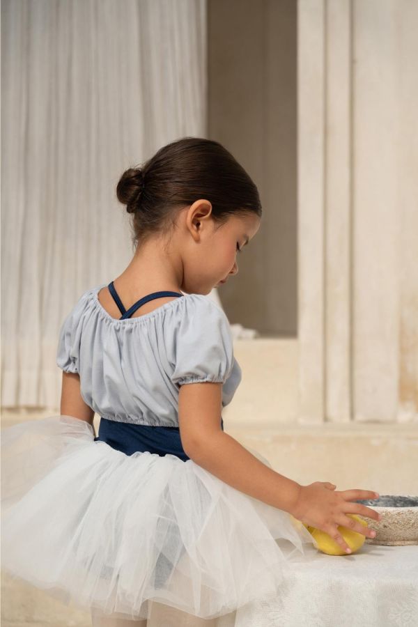 韓國 -  Snap First澎澎裙連身兒童舞衣 (Navy) 