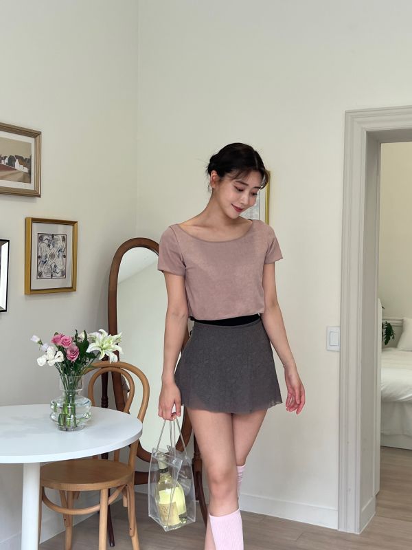 韓國Bonanza - Dacquoise短版上衣 (五色) 