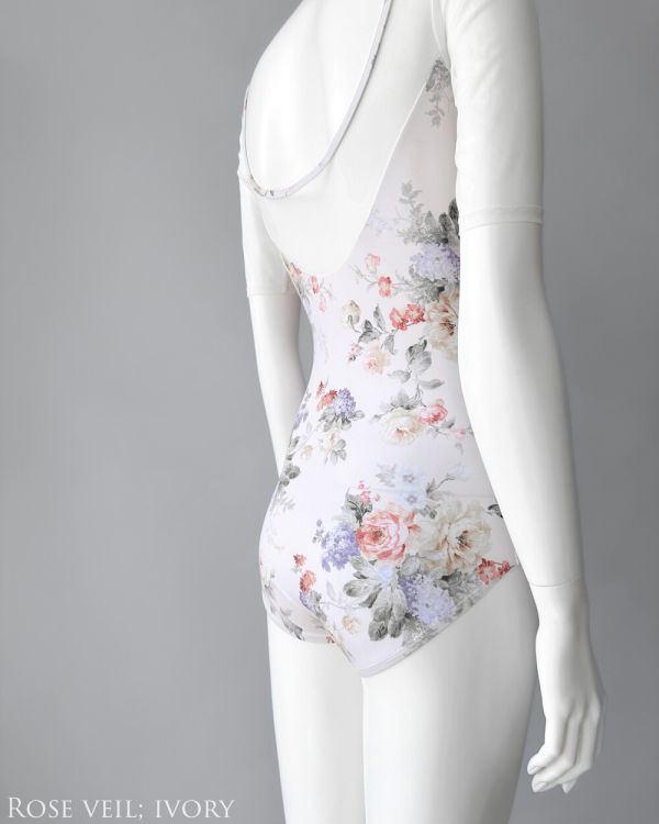 韓國yoora - Rose Veil五分袖舞衣 (Ivory) 