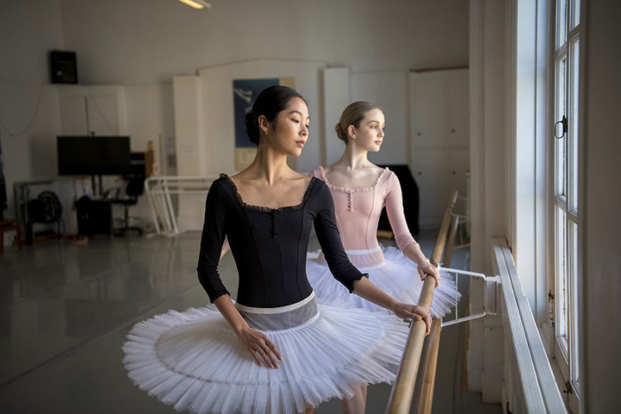 韓國LEVDANCE - Elizabeth square長袖舞衣 (兩色) 엘리자베스 