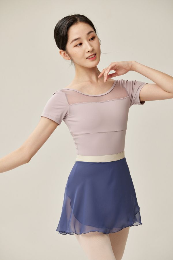 韓國Ballessimo - Smoke Blue寬綁帶舞裙 (스모크 블루) 