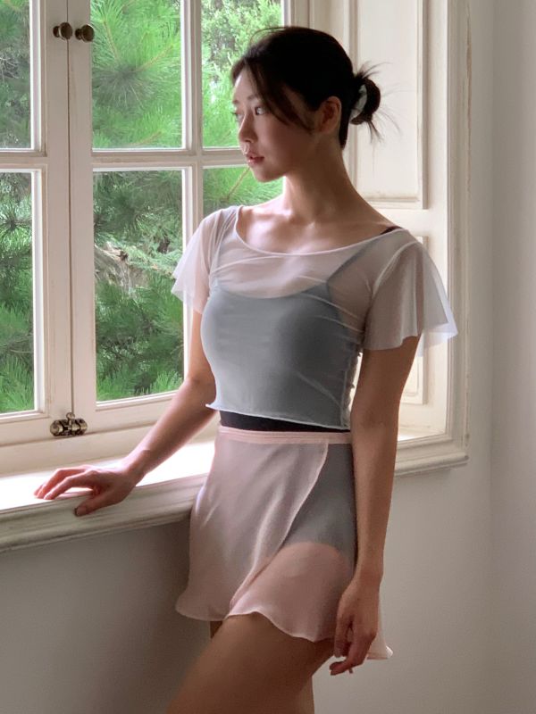 韓國Bonanza - Ballet Pink雪紗舞裙 