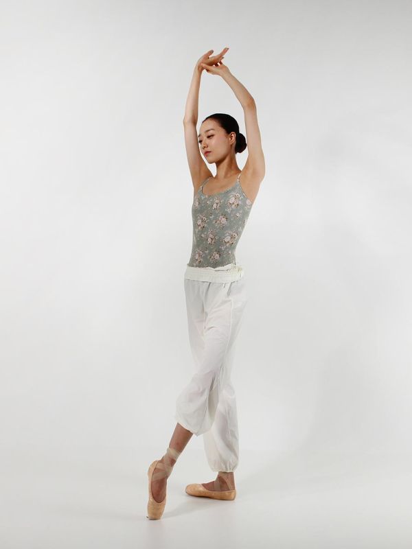 韓國LEVDANCE - Laura排汗長褲 (CREAM) 로라 웜업 팬츠 