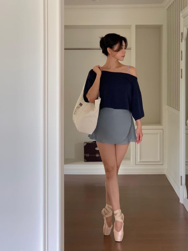 韓國Bonanza - Misty Blue雪紗舞裙 (미스티블루) 