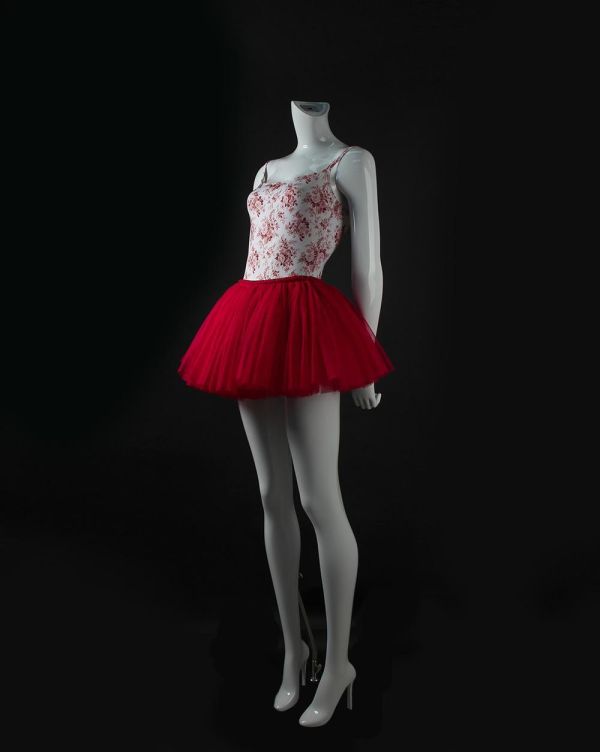 韓國LEVDANCE - 訂製款 Charmant Petit tutu (FRENCH RED) 