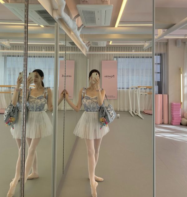 韓國Lenique - Ameli鋼管&芭蕾舞衣 (Blue) 