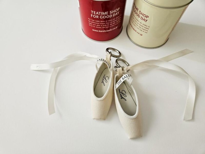 韓國Leh - étoile特別款羊皮小硬鞋吊飾 (Cream ivory) 