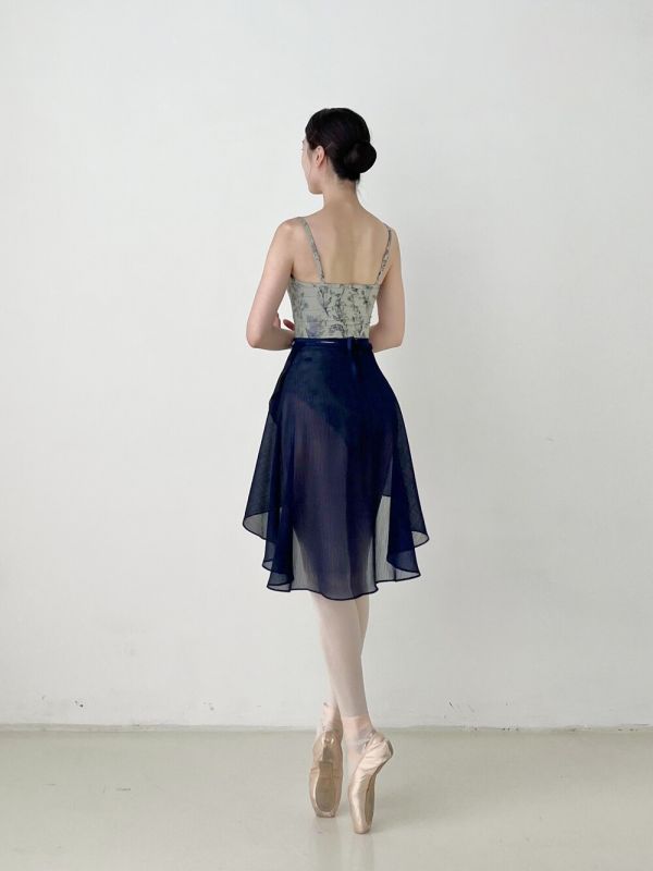 韓國Degage - Classic Midi中長版舞裙 (Night Navy) 