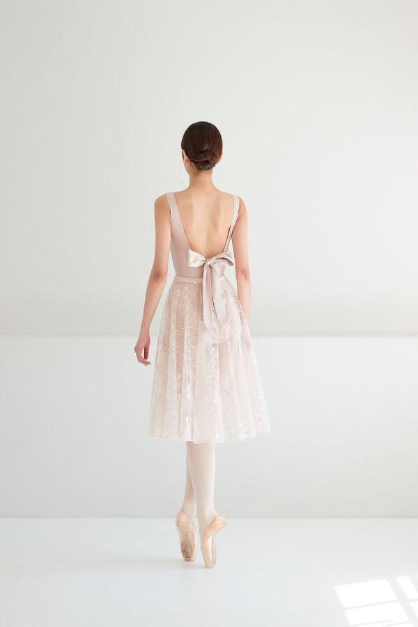 韓國degage - Back Ribbon蝴蝶結舞衣 (Golden beige) 