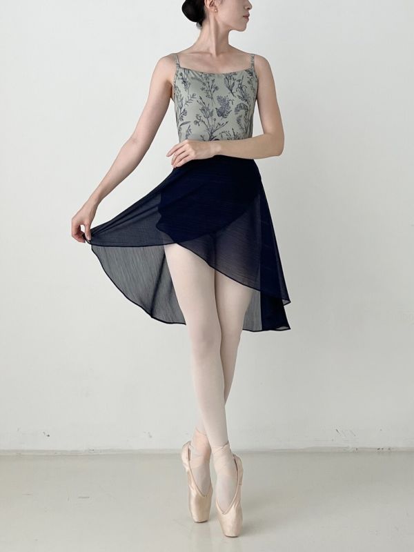 韓國Degage - Classic Midi中長版舞裙 (Night Navy) 