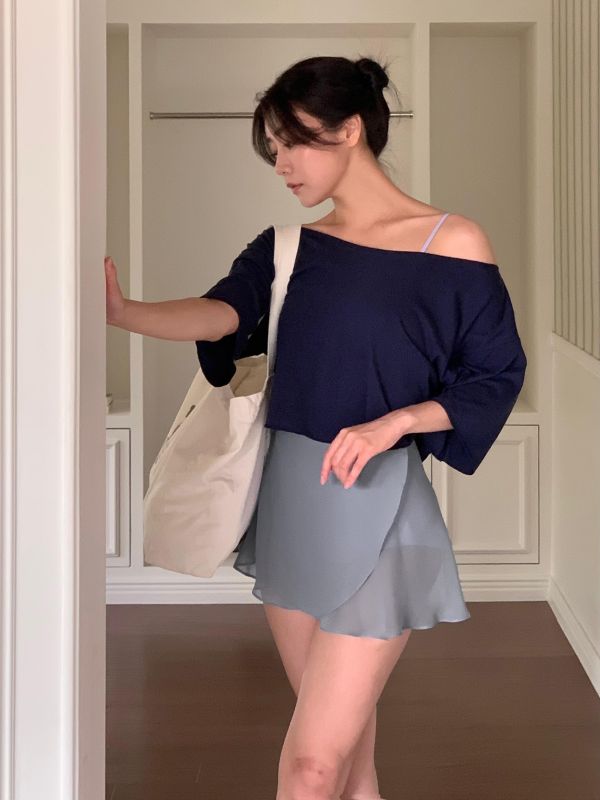 韓國Bonanza - Misty Blue雪紗舞裙 (미스티블루) 