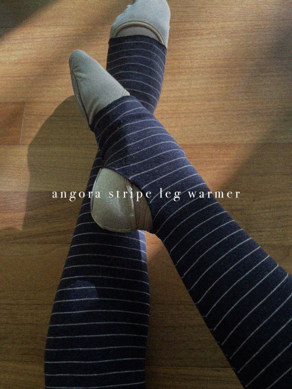 韓國Bonanza - Angora條紋襪套 (九色) 