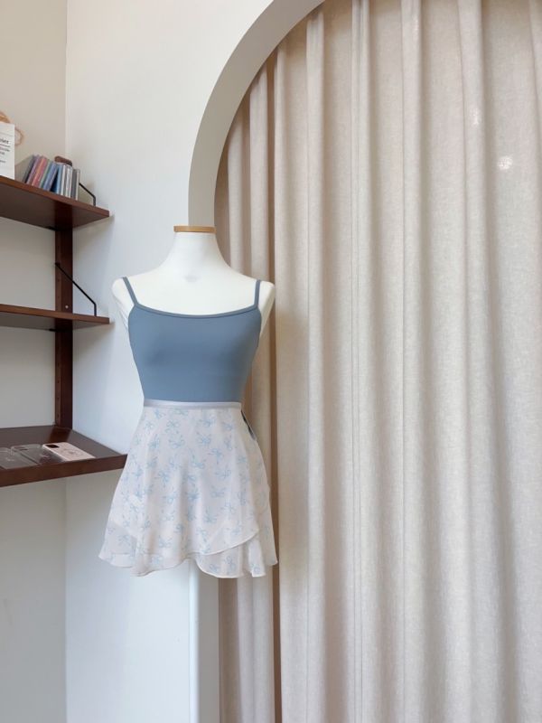 韓國MIGNON - Ribbon短版舞裙 리본 스커트 