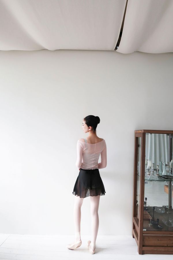 韓國Ballessimo - Scoop-neck Sheer上衣罩衫 (四色) 