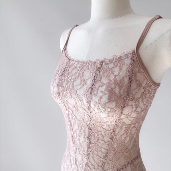 韓國yoora - Scarlett Fabric Pink舞衣 (肩帶可調) 