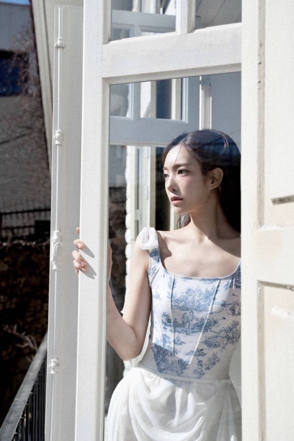 韓國Ode on tutu - Toile de Jouy蝴蝶結舞衣 