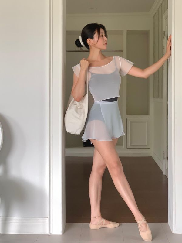 韓國Bonanza - Pale Blue雪紗舞裙 (페일블루) 