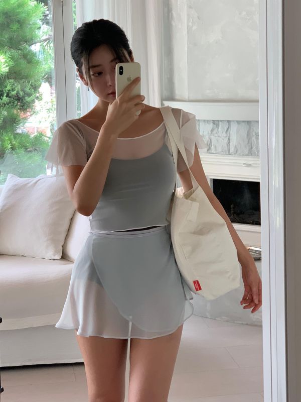 韓國Bonanza - Pale Blue雪紗舞裙 (페일블루) 